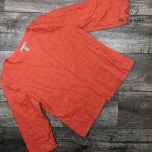 Chico's Smocked Textured Casual Jacket Size 4 (Chicos size 0)